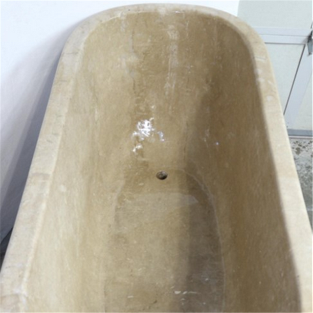 travertine bath tub